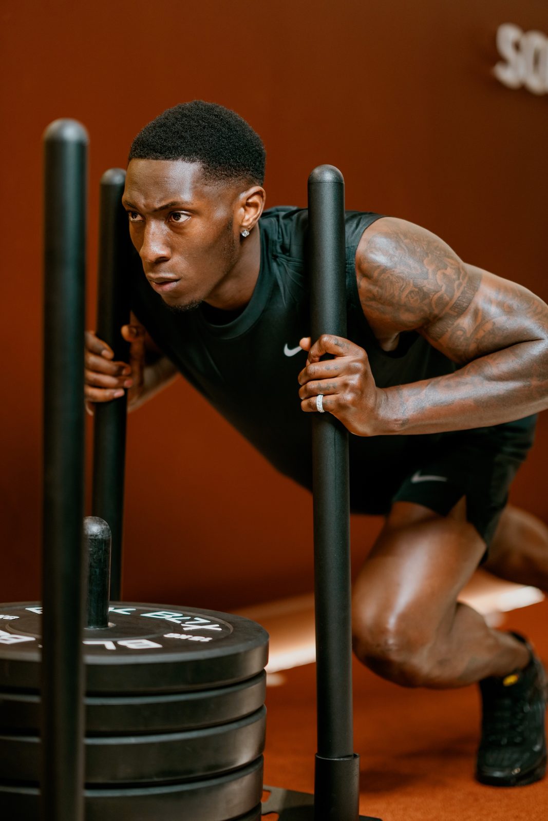 Training session focused on strength and movement